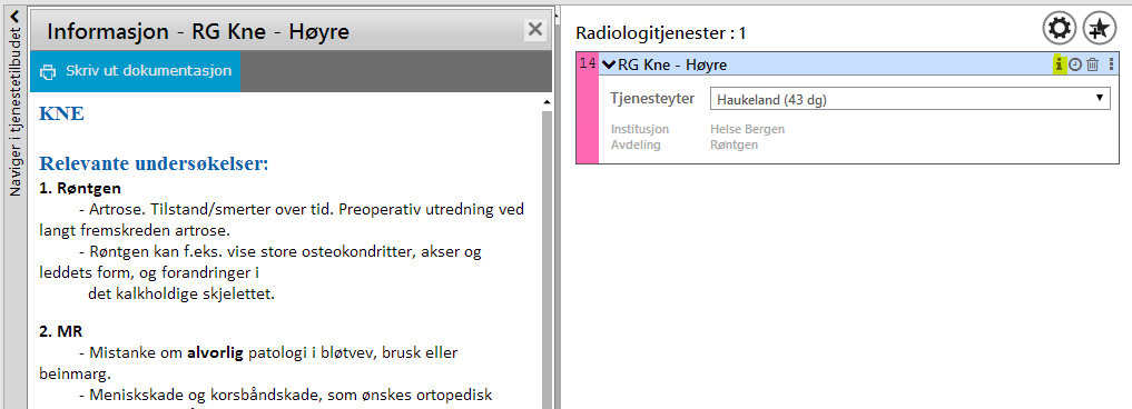 radiologidokumentasjon